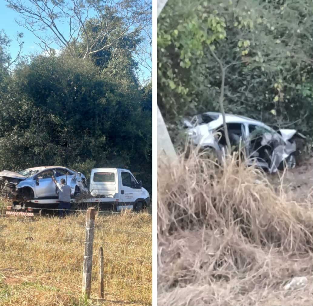 🚨 Veículo capotado é retirado de ribanceira em Fernandópolis