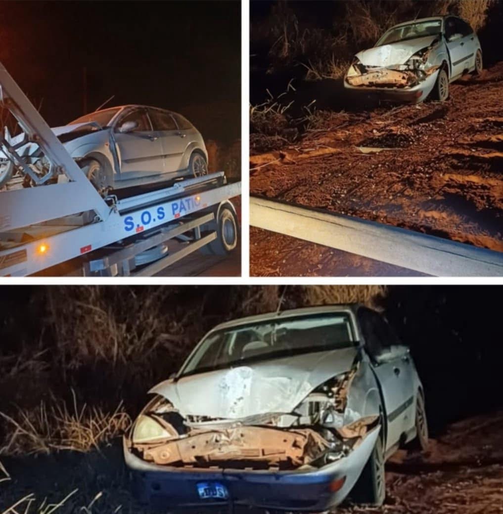 Motorista alcoolizado bate em poste na estrada entre Fernandópolis e Meridiano