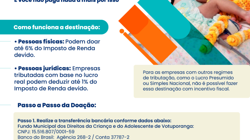 Juntos pela vida: destine seu imposto de renda para a Santa Casa