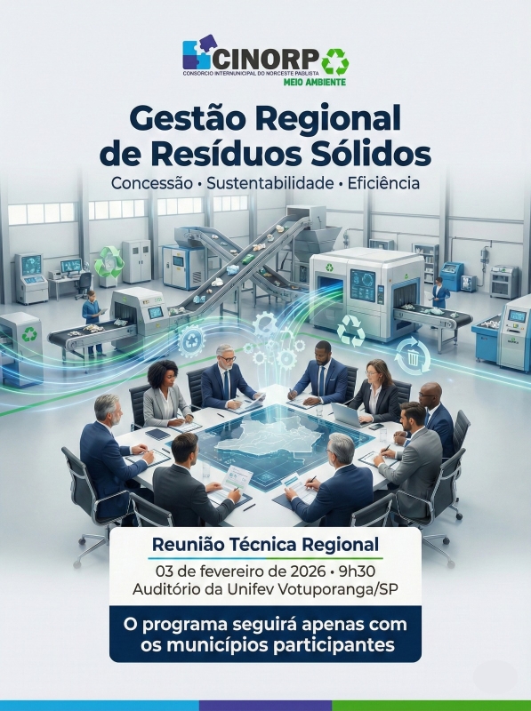 CINORP realiza reunião regional para estruturar Gestão dos Resíduos Sólidos Urbanos